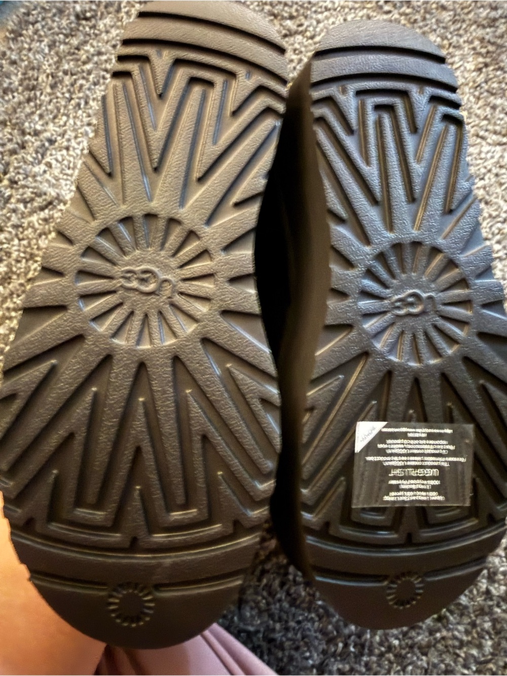 UGG Black Suede Short Booties - Picture 2 of 3